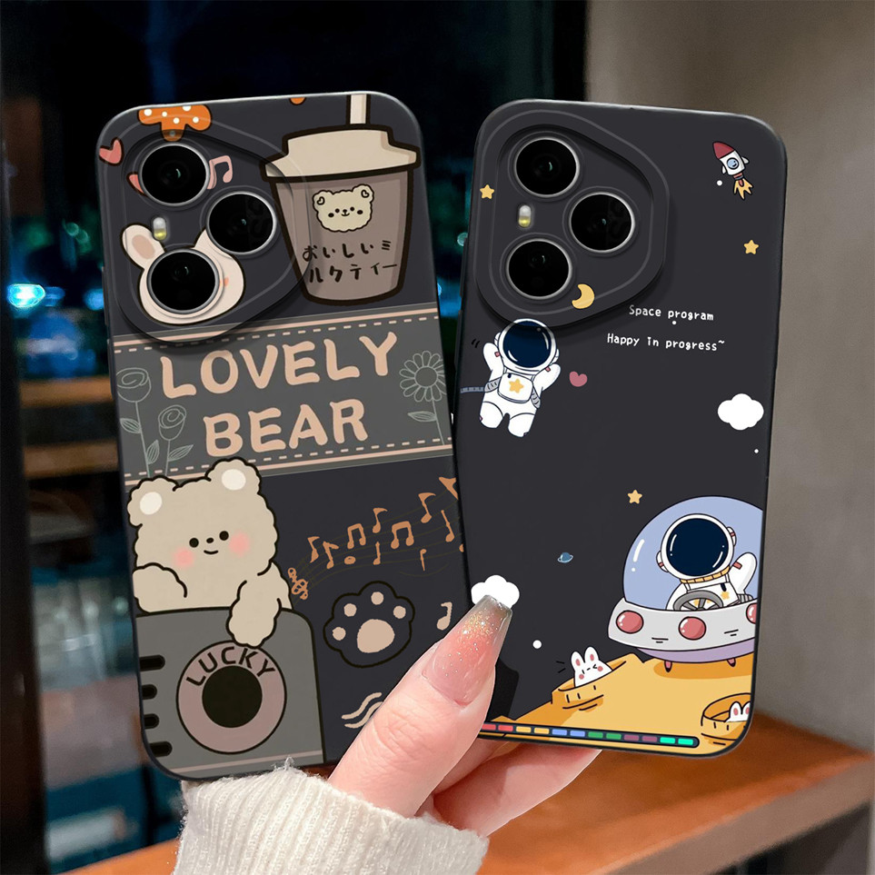 ปลอกสําหรับ Huawei Honor 400Pro 400Lite กรณีน่ารักนักบินอวกาศหมีกระเป๋าแฟชั่นซิลิโคนอ่อนนุ่มทนทานสําหรับ 400 Pro กรณี 400 Lite Capa กันชน