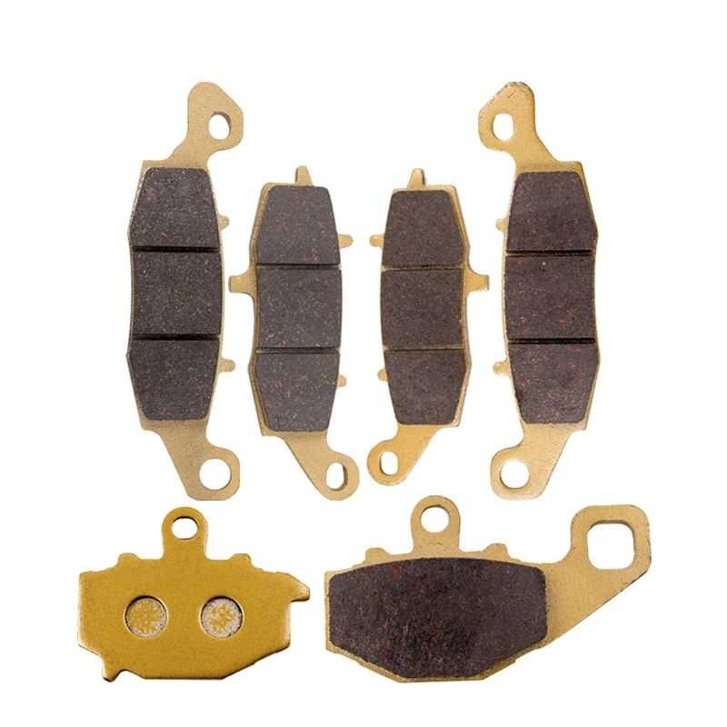 LY Motorcycle Front And Rear Brake Disc Pads Set For Kawasaki Zrx400 Zr400 Er-6F Er-6N Ex650 Kle650