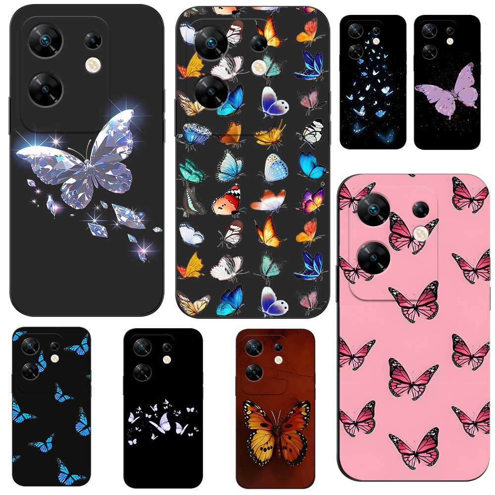 เคส Ribbon Infinix Zero 30 4G เคสโบว์ เคสผีเสื้อ เคสคล้องคอ เคสห้อยคอ เคสน่ารัก เคสเชอร์รี่ เคสเชอรี