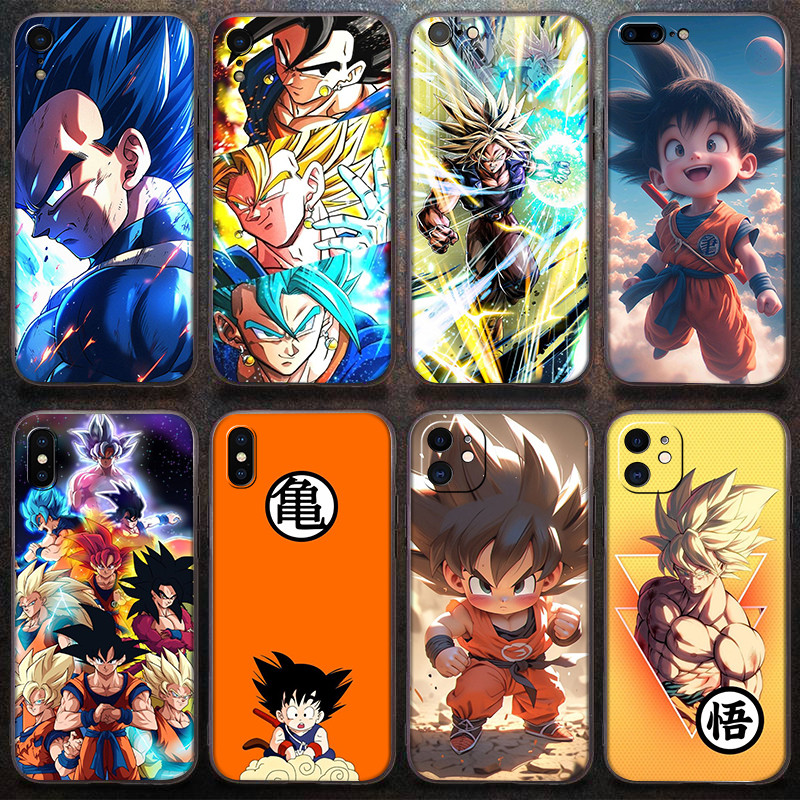 SAMSUNG เคสโทรศัพท์สีดําแฟชั่นสําหรับSamsung A03S A03 A04 A04E A04S A05 A05S A06 VT9 Dragon Ball cas