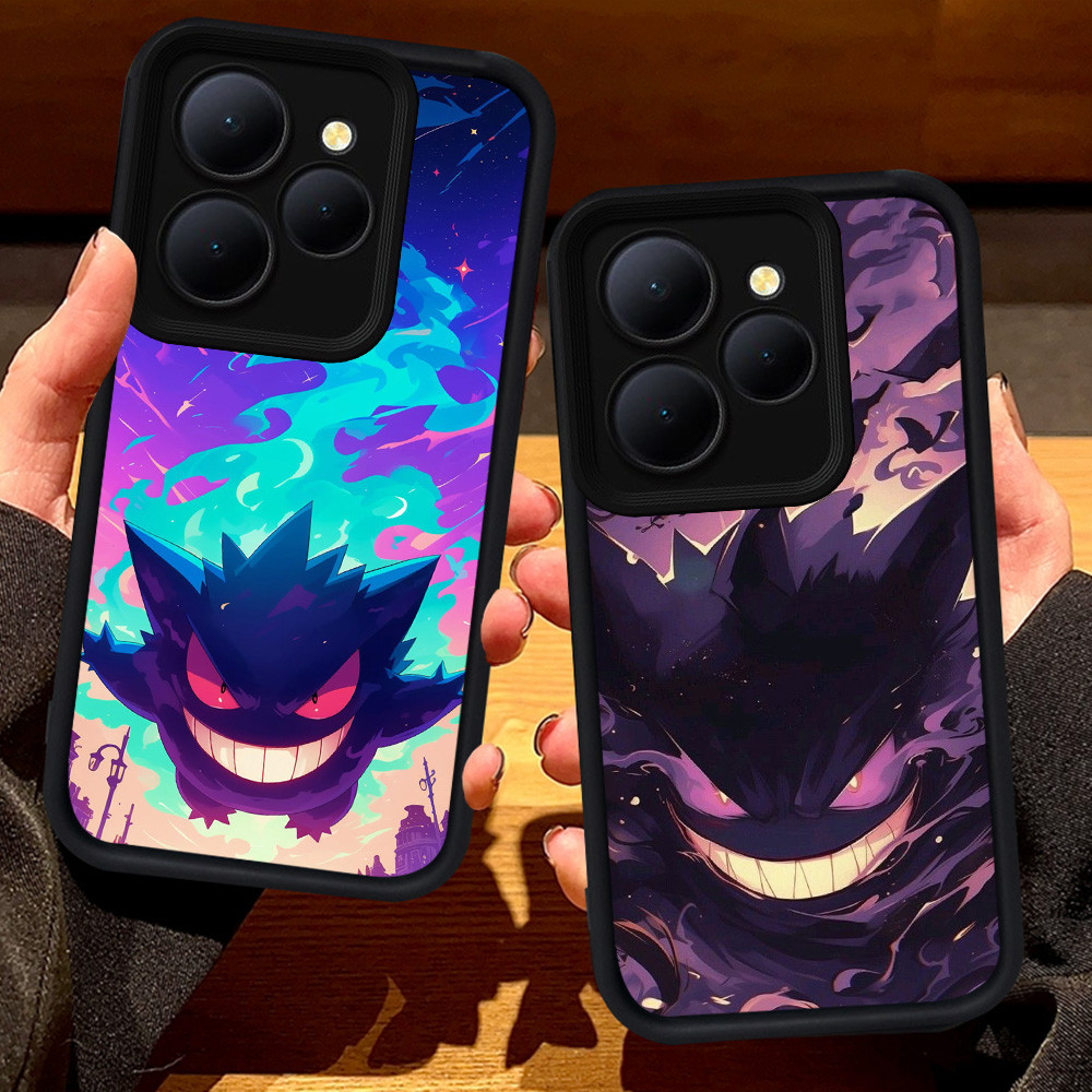 S96 Pokemon Gengar Casing สําหรับ Infinix HOT Smart 7 9 GT 20 Note 40S 8 Zero 30 40 30I 40I Play Pro