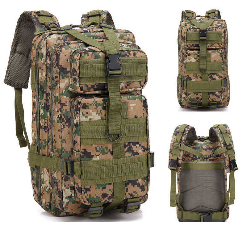 ❥ Oullan กระเป๋าเป้สะพายหลังทหาร30l 3P ของผู้ชายกระเป๋า