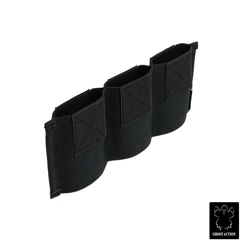 Ghost Action Tactic Mag กระเป๋าสําหรับ MK5 แผงด้านหน้า SS สไตล์ M4 Double-hook พื้นผิว Tactic Triple Mag ใส่ผู้ถือ 6519