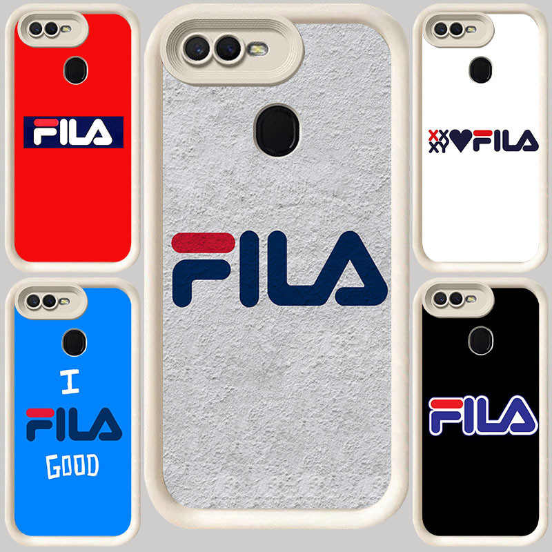 M-78 FILA ปลอกสีขาวสําหรับ OPPO A12E A7 A1K F7 A12 A3S A5 A12s F5 A5S F9 Pro