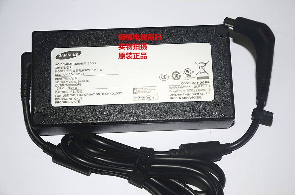 Sansung PSCV181101A AD-18019A 19.5V9.23A อะแดปเตอร์ BA44-00348A