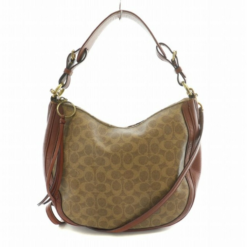 Coach Shoulder Bag Sutton Hobo beige ส่งตรงจากญี่ปุ่น มือสอง
