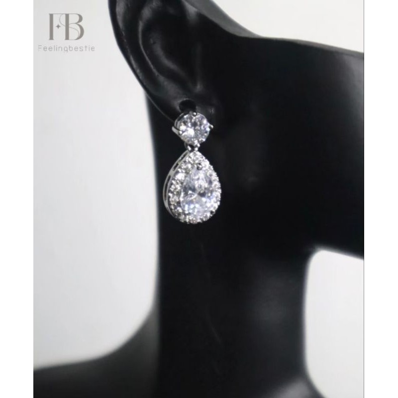 Alin Earring Collection เจ้าสาวและออกงาน  ต่างหูเพชร CZ