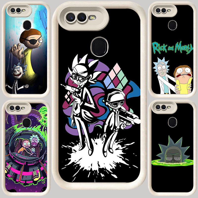 M-100 RickandMorty สีขาวสําหรับ OPPO A12E A7 A1K F7 A12 A3S A5 A12s F5 A5S F9 Pro
