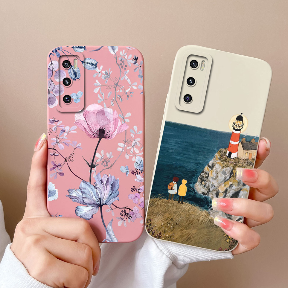 สําหรับ Vivo V20 SE ปลอก V20 Pro กรณีที่สวยงาม Lighthouse ซิลิโคนนุ่มกระเป๋าโทรศัพท์กันกระแทกสําหรับ V20SE ปกหลัง Capa กันชน V20Pro กรณีที่อยู่อาศัย