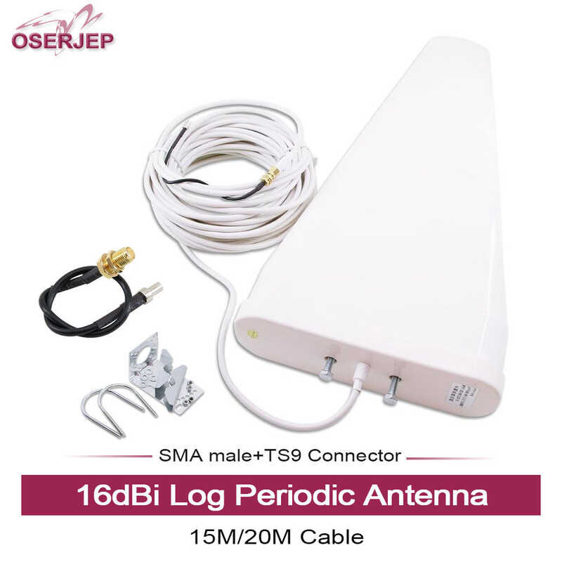 ❤ 4G LTE WIFI Cuber External Log Periodic Highest Gain 16Dbi Log-Periodic Antenna With 15M/20M