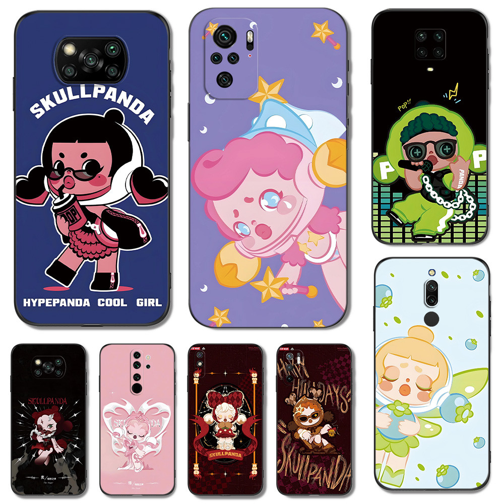 เคส สำหรับ Xiaomi 8 Lite / Redmi 8 8A Skullpanda ลมจีน เคส Case สีดํา สีแดง แปลกๆ น่ารัก Cute เท่ๆ ส