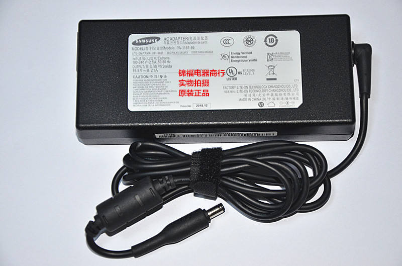 ต้นฉบับ Samsung PA-1181-96 19.5V8.21A อะแดปเตอร์พลังงาน PA-1181-96S1