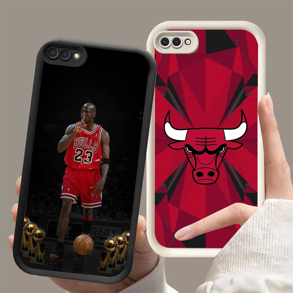 BK-3 Bulls Jordan surprise Casing สําหรับ OPPO A12E Realme C2s A5 A1K A3S C2 2018
