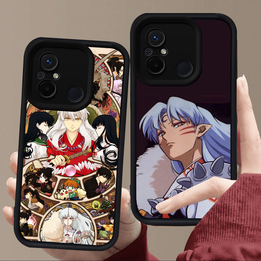 E26 InuYasha สําหรับซิลิโคนสีดํา Xiaomi Redmi POCO M3 M4 A1 C55 A2 12C C65 9A 9T 9C 10C A5 C71 หมายเ