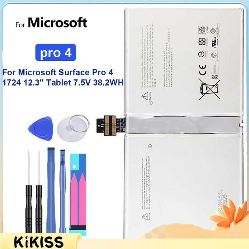 5087mAh สำหรับFor Microsoft Surface Pro 4 1724 G3HTA027H DYNR01 แบตเตอรี่