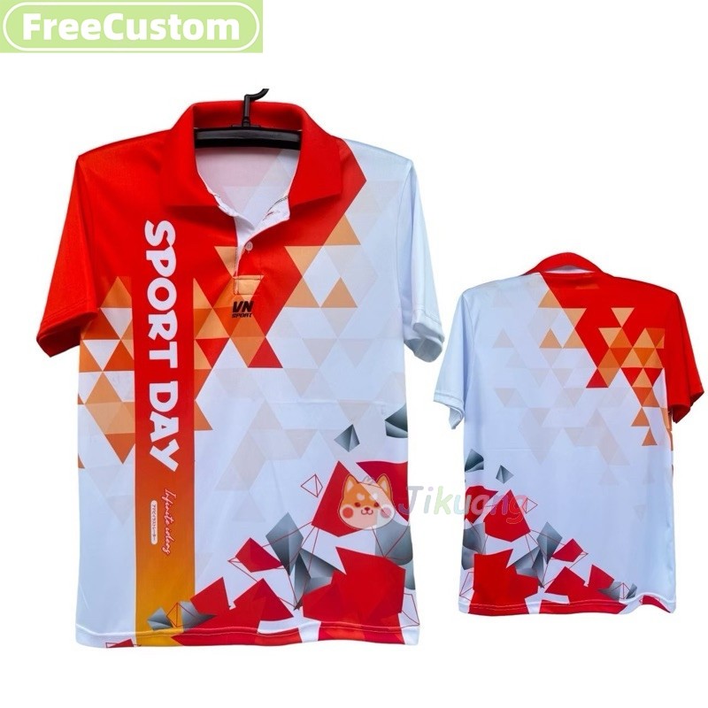 [สต็อกพร้อม] 2025 VN-01เสื้อกีฬาคอปกใส่กีฬาสีใส่ทำงาน