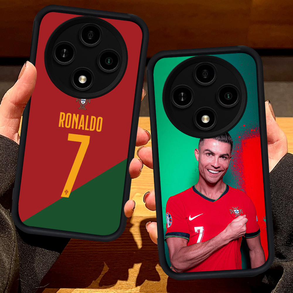 S82 Ronaldo สําหรับ Xiaomi Redmi POCO A3 A3X 14C C61 X7 C75 X3 NFC Pro 5G สีดํา