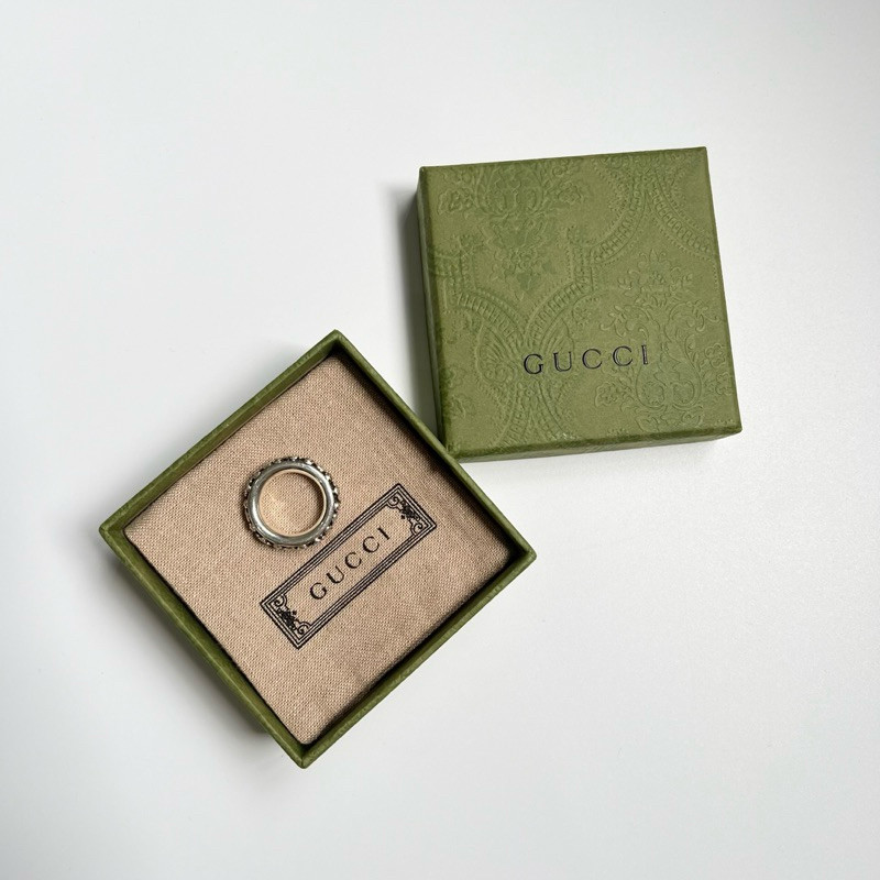 GUCCI แหวนเงินของแท้
