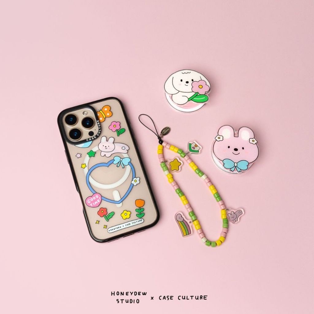 ลาย Bunny Flower Frame  เคสกันกระแทก iPhone แบรนด์ Case Culture x Honeydew