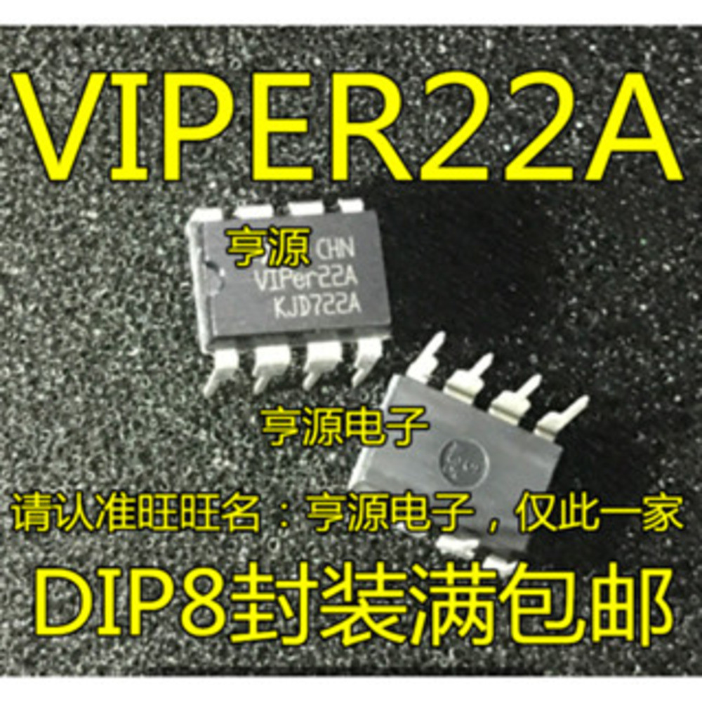 5 ชิ้น VIPER22A VIPER22 VIPer22A DIP8 ชิป IC