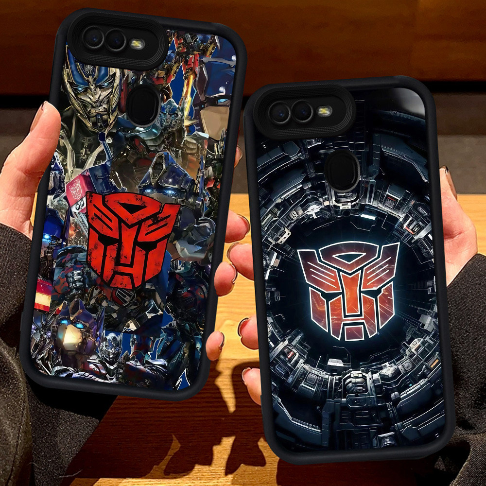S64 เคส Transformers สําหรับ OPPO A1K A7 F7 A5S A11K F5 A5 A12 A12s A12E A3S F9 Pro สีดํา