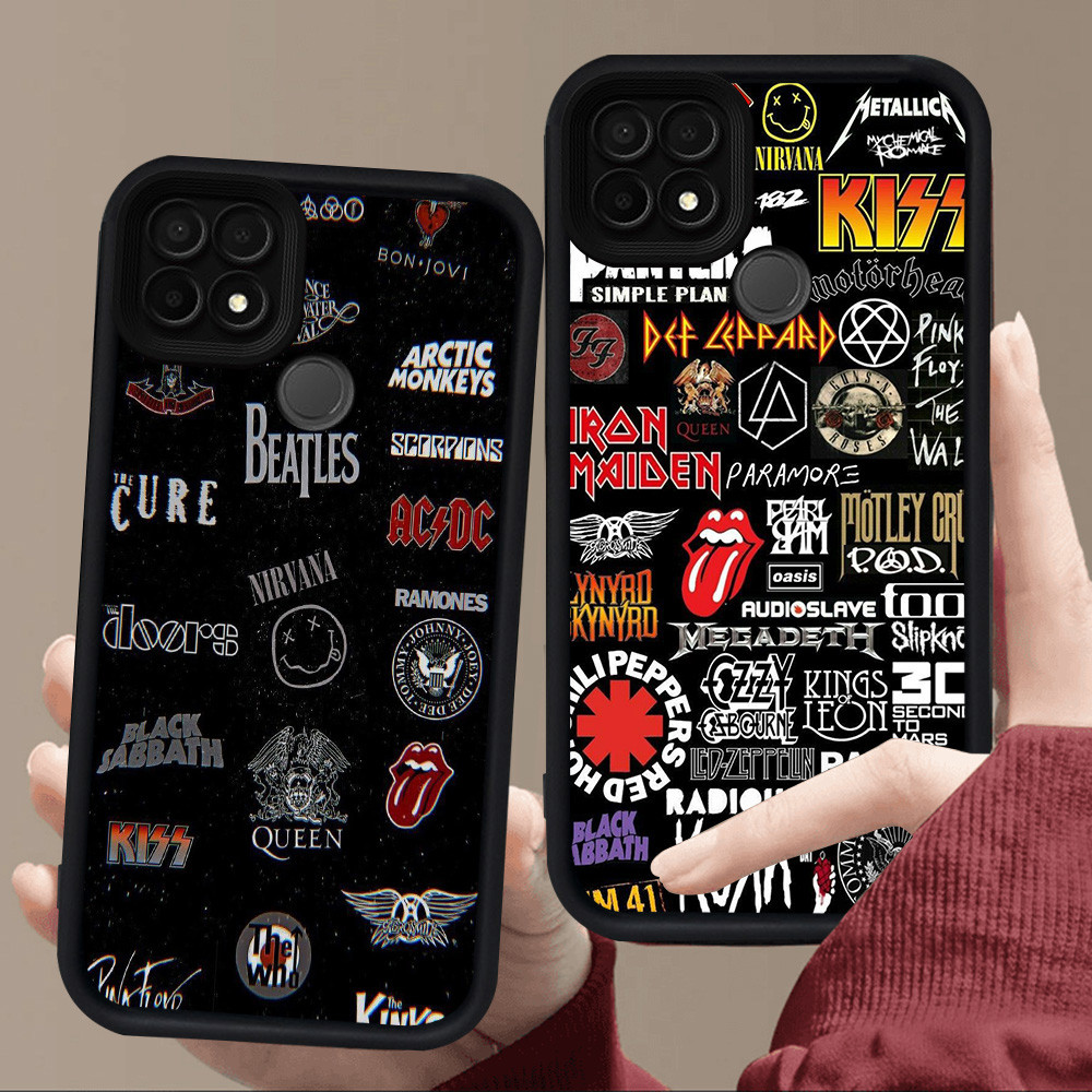 E78 Rock สําหรับซิลิโคนสีดํา Realme C25S C25Y C20 C12 C11 Narzo 8S C15 C21 8 C25 C20A 30A 20 C21Y Pr