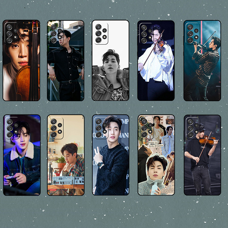 SAMSUNG แฟชั่นพิมพ์สําหรับSamsung A32 A33 A34 A35 A40 A40S A41 A42 Henry Lauนุ่มสีดําTPUเคสโทรศัพท์