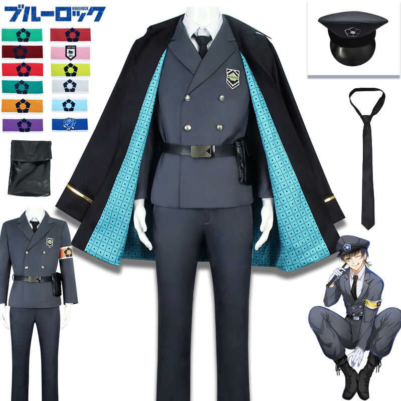 LY Anime Blue Lock Cosplay Costume Isagi Yoichi Chigiri Hyoma Guard Uniform Nagi Seishiro Mikage Re