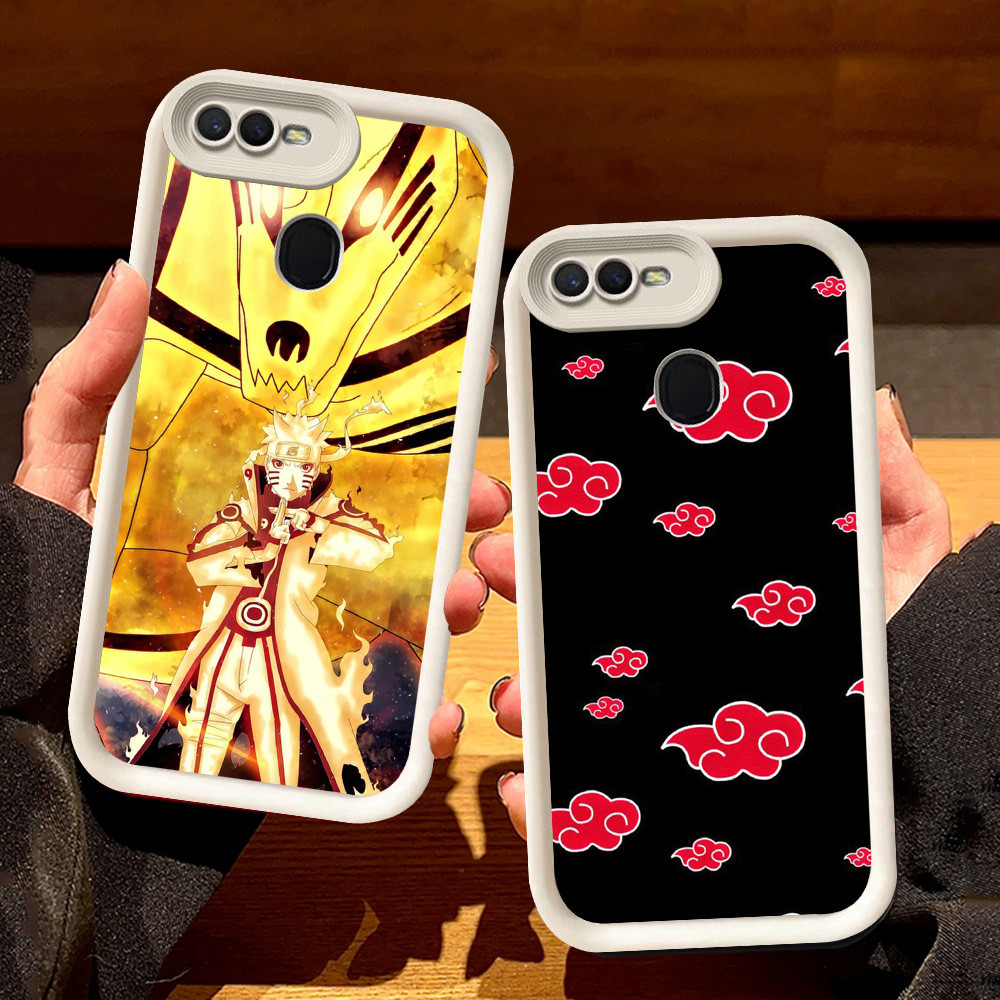 เคสสีขาวสําหรับ OPPO F5 A12 A5 A3S A1K A12s F9 A7 F7 A5S A12E Pro S46 Naruto Anime Cool