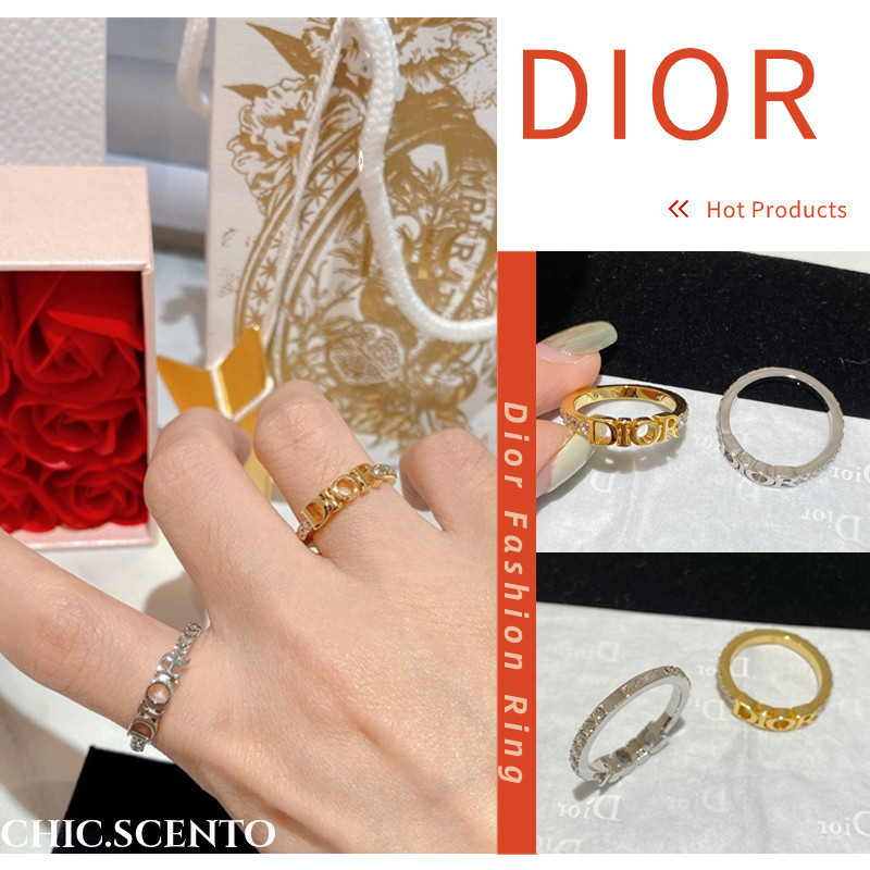 ,,:  New!! ดิออร์ Dior ring แหวนผู้หญิง แหวน