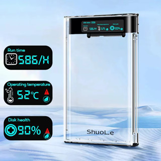 Usb ภายนอก HDD Case 5Gbps 2.5 นิ้วโปร่งใส Hard Disk Case Har…