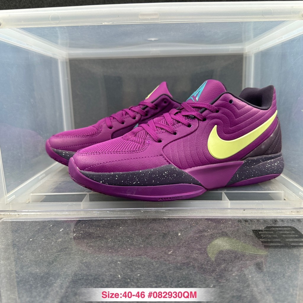 2024 ของแท้ 100% Nike Nike Ja 2 Nike Morant รองเท้าผ้าใบผู้ชายรองเท้าบาสเก็ตบอลที่เป็นของแข็งกีฬารอ