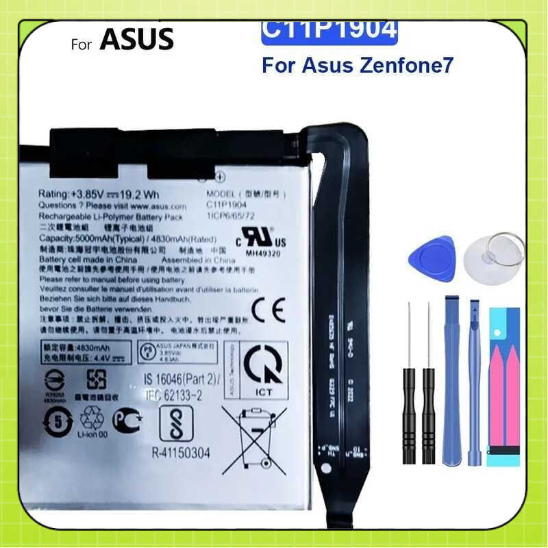 แบตเตอรี่ I005DA I005DB C11P1904 สำหรับ ASUS ZenFone Phone 5 5S Pro 7 ZS673KS 8 Mini 5G