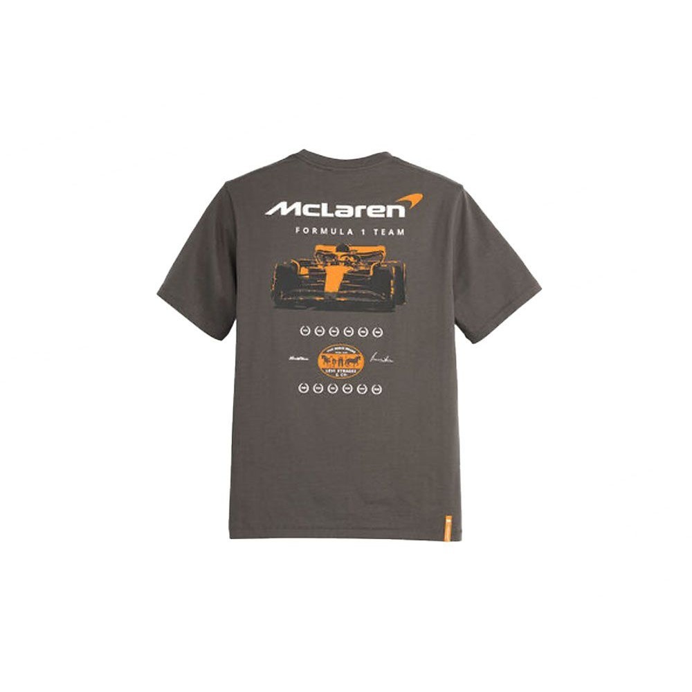 ♞,♘LEVI'S x McLaren Racing Constructors T-Shirt Black Unused TYR
