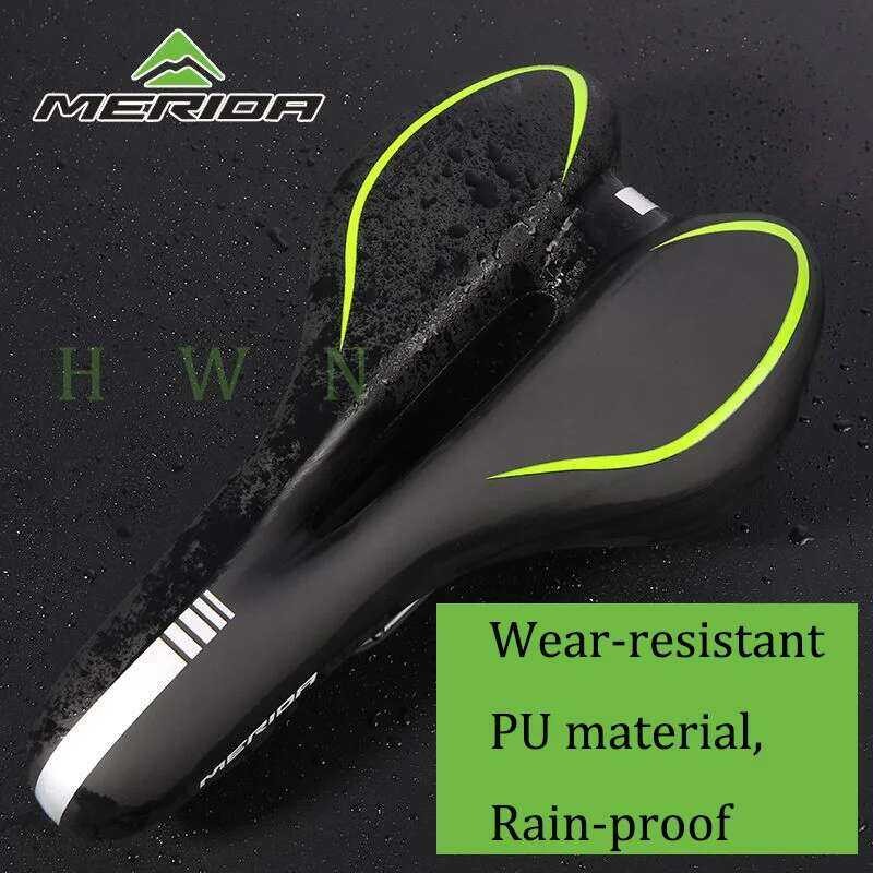 ❥ Merida เบาะจักรยานแบบดั้งเดิมระบายอากาศได้เบาะซิล