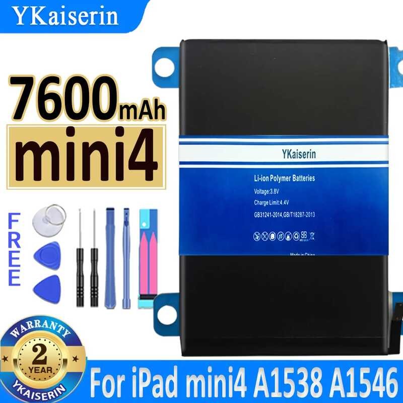 YKaiserin แบตเตอรี่ mini4 For Apple iPad mini 4 mini4 A1538 A1546 A1550