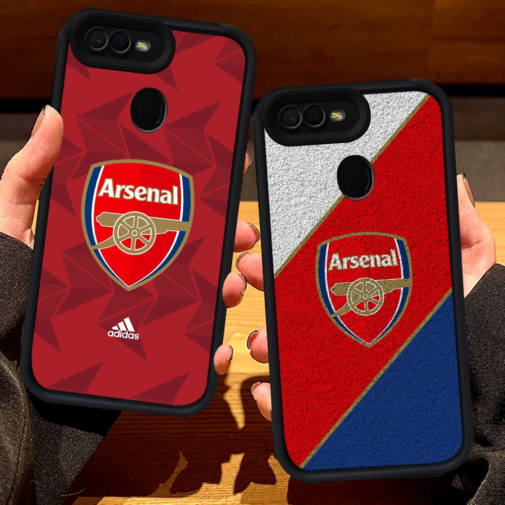 S130 A-Arsenal-FC Casing สําหรับ OPPO A1K A7 F7 A5S F5 A5 A12 A12s A12E A3S F9 Pro สีดํา