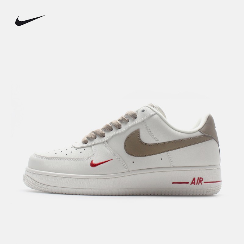 NikeAir Force 1 07 PRM Air Force One รองเท้าลำลองสำหรับบุรุษและสตรี