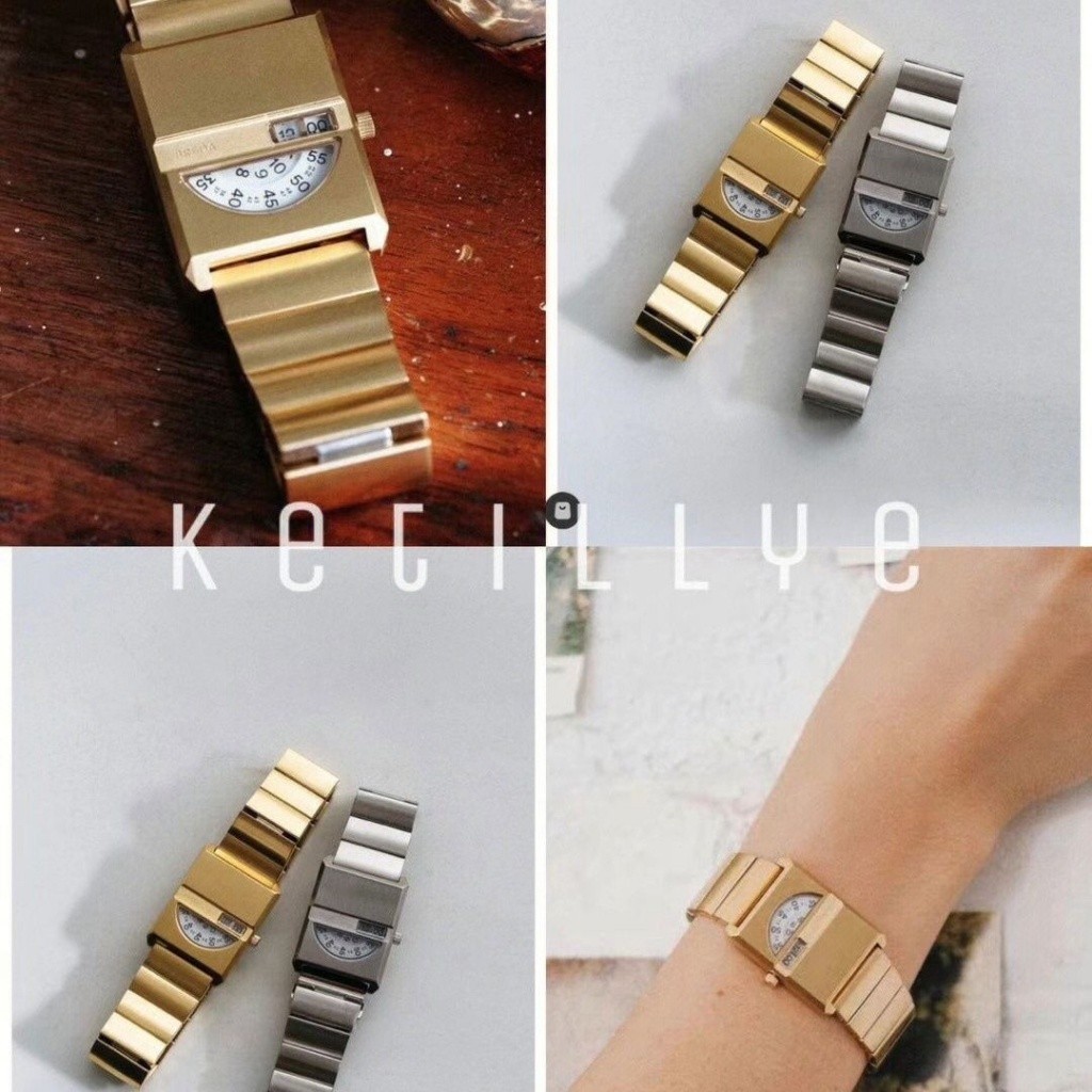 (($Most Popular $) Breda pulse นาฬิกาข้อมือควอทซ์ หน้าจอดิจิทัล ทรงสี่เหลี่ยม สไตล์เรโทร แฟชั่นสําห