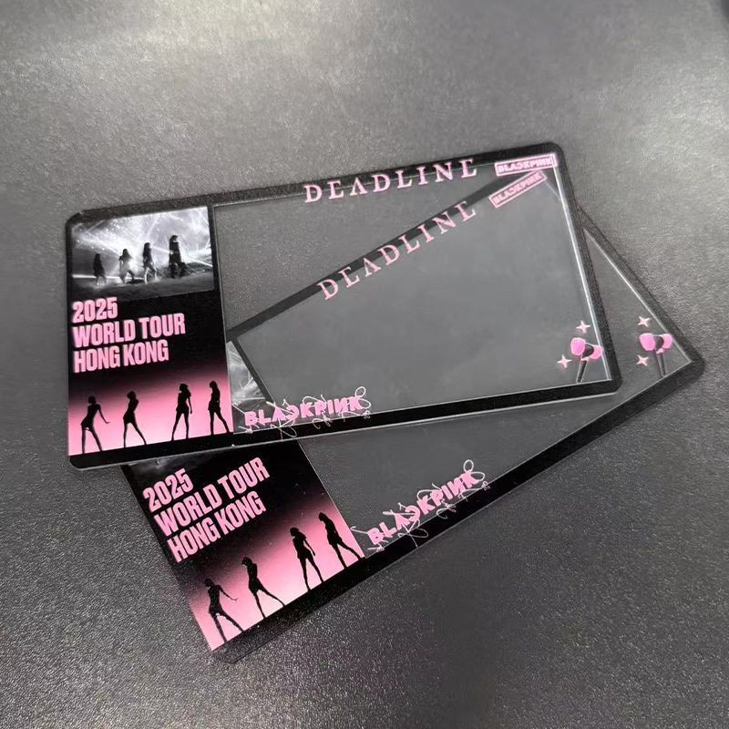 Blackpink Concert Ticket Ticket Protection Cover Hard Card Set Ticket Root Storage Card Material Com