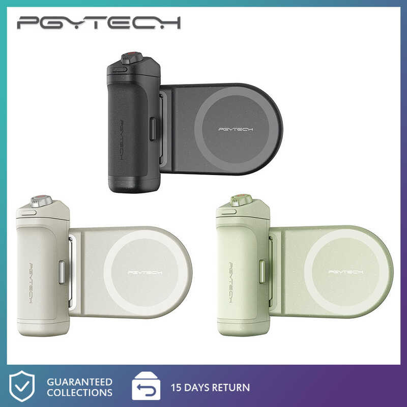 ❤ PGYTECH Magcam ตัวยึดโทรศัพท์,ชาร์จไร้สายบลูทูธแบบพกพาแบบเติมไฟได้แบบ C