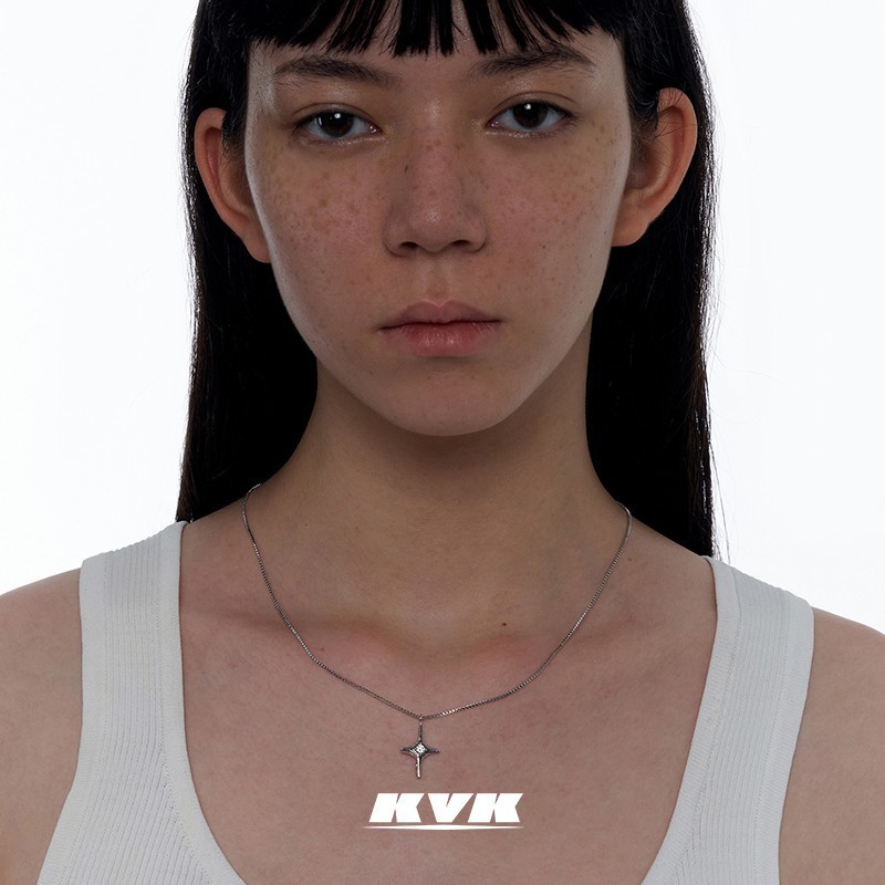 KVK สร้อยคอกระดูกไหปลาร้าสร้อยคอปรับได้เครื่องประดับระดับไฮเอนด์ 520 ของขวัญวันวาเลนไทน์สำหรับแฟน