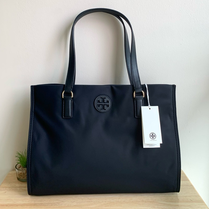 [[พร้อมส่งแท้%]] Tory Burch Ella Small Nylon Tote 160633