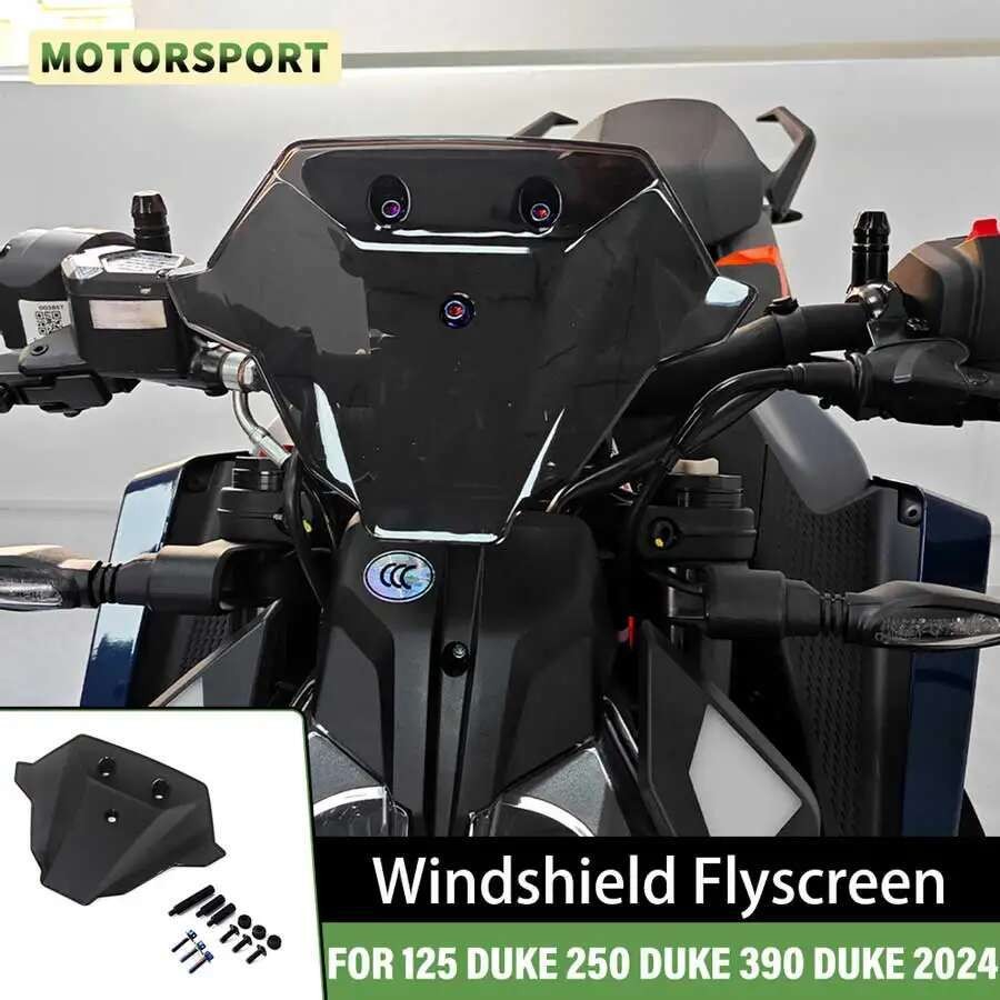 สําหรับ 125 DUKE 250 DUKE 390 Duke 2024 กระจก Flyscreen สําหรับ 390Duke 290Duke 125Duke 2024 มอเตอร์
