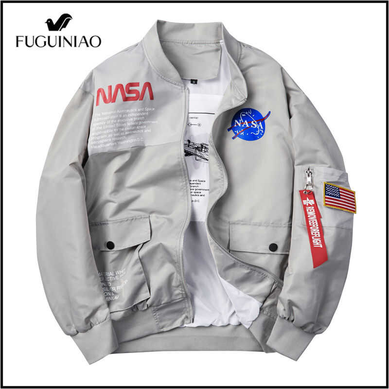 ❤ Fuguiniao Men และ Women Air Force เสื้อเสื้อคลุมเบสบอล Streetwear S-4Xl
