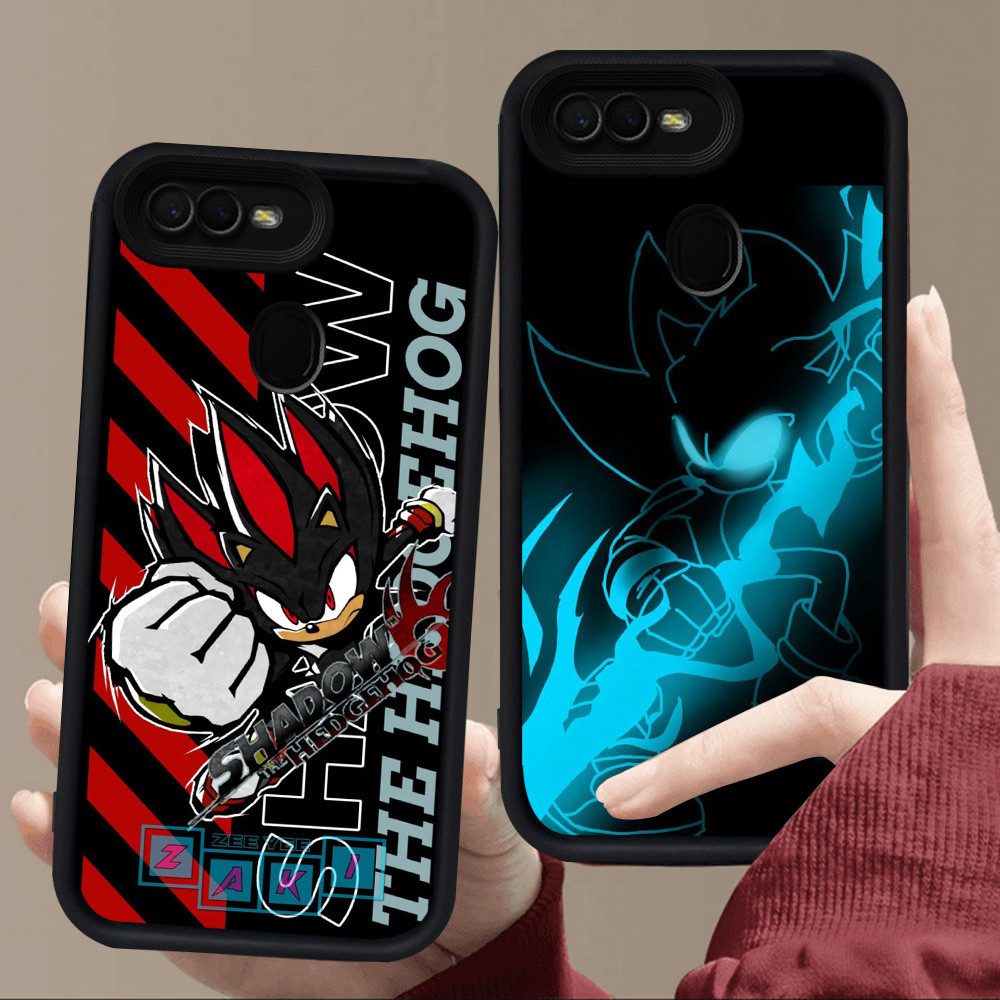 E64 เคสโซนิคสําหรับซิลิโคนสีดํา OPPO A12E F5 A1K A12s A12 F7 A3S A7 A5S F9 A5 Pro