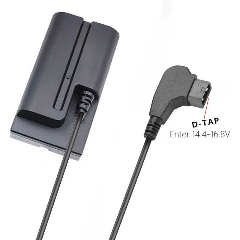❃ DC  Power Adapter สำหรับขั้วต่อ D-Tap To Np-F แบตเตอรี่เลียนแบบสำหรับ Sony Np-F550 Np-F570 Np-    