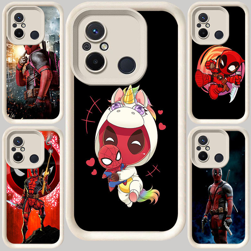 M-1 DeadpoolปลอกสีขาวสําหรับXiaomi Redmi A5 9A POCO C71 C65 9T A1 หมายเหตุ 7 12C M3 M4 10C A2 9C C55