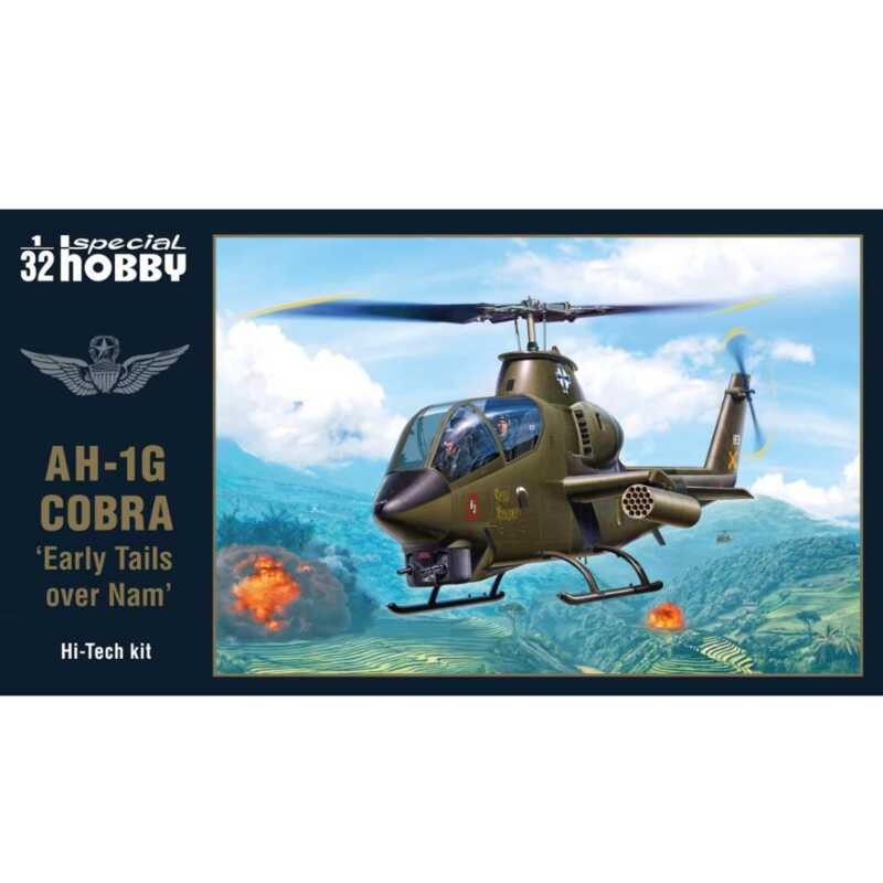 งานอดิเรกพิเศษ SH32082 1/32 AH-1G คอبرا เวอร์ชันแรก เทคโนโลยีสูง ฉบับดีลักซ์