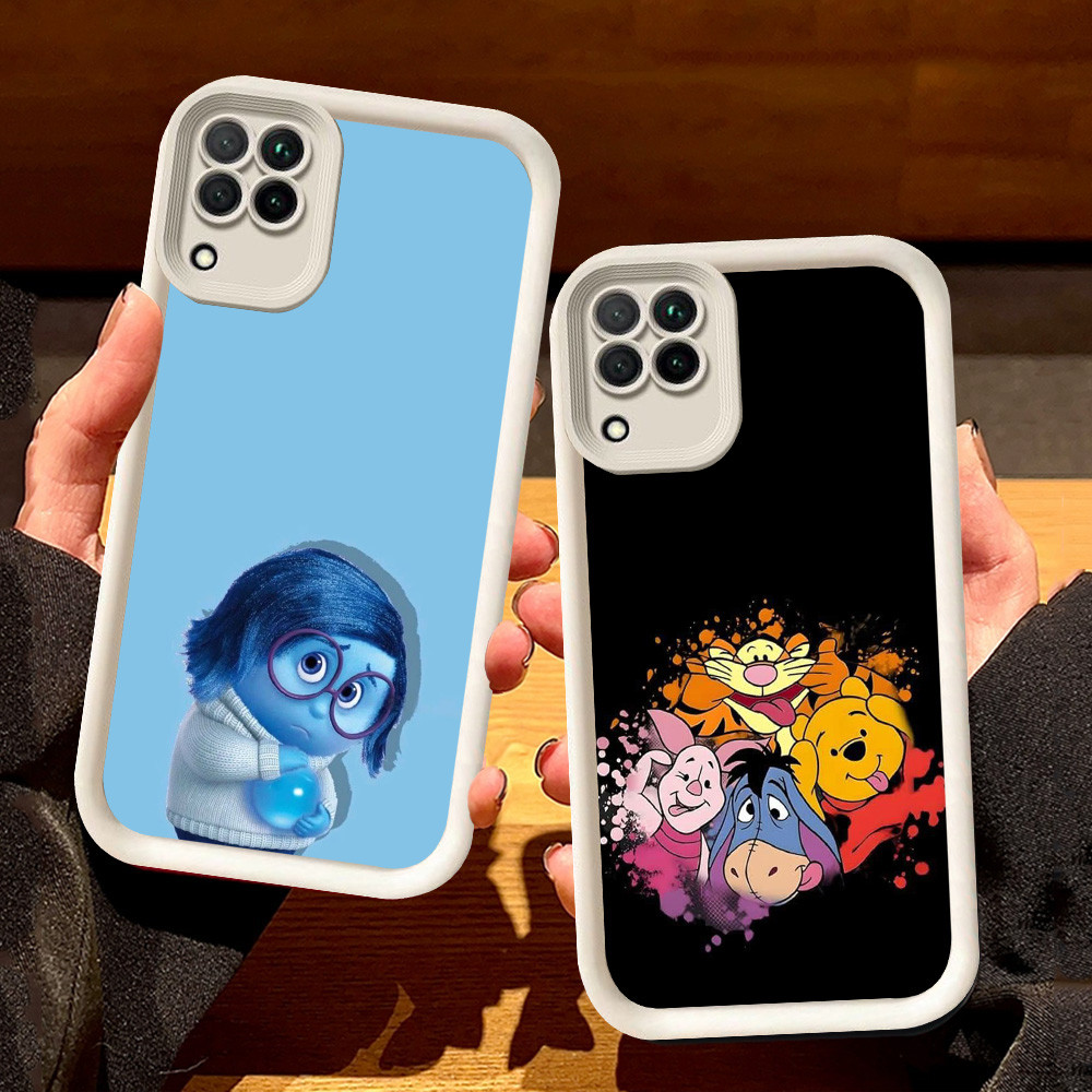 ปลอกสีขาวสําหรับ Samsung A04E A22 A06 A07 A04 A05 F04 J2 M04 J7 Prime A12 Pro 5G S58 Winnie the Pooh